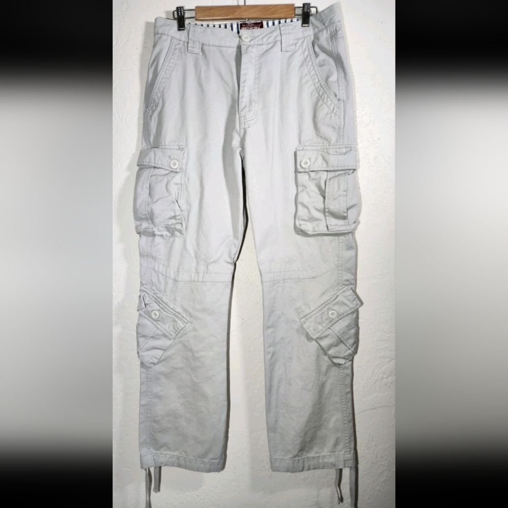 Light Gray Men’s Cargo Pants - Unbranded